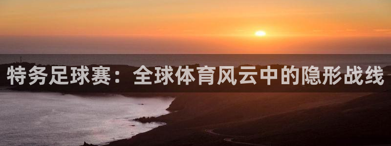  特务足球赛：全球体育风云中的隐形战线